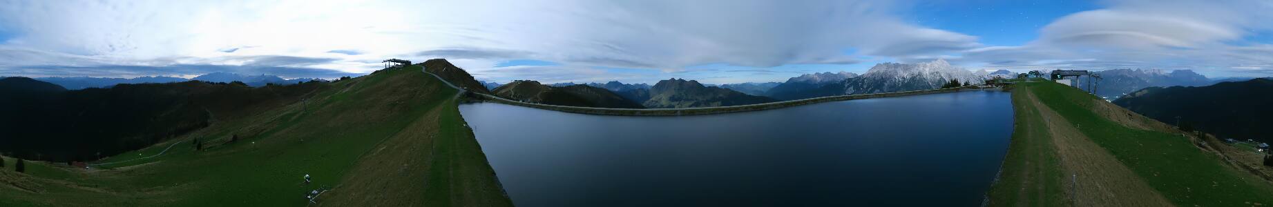 Leogang Grosser Asitz snow cam captured at 23 September 2026 at 11:58 pm GMT+2