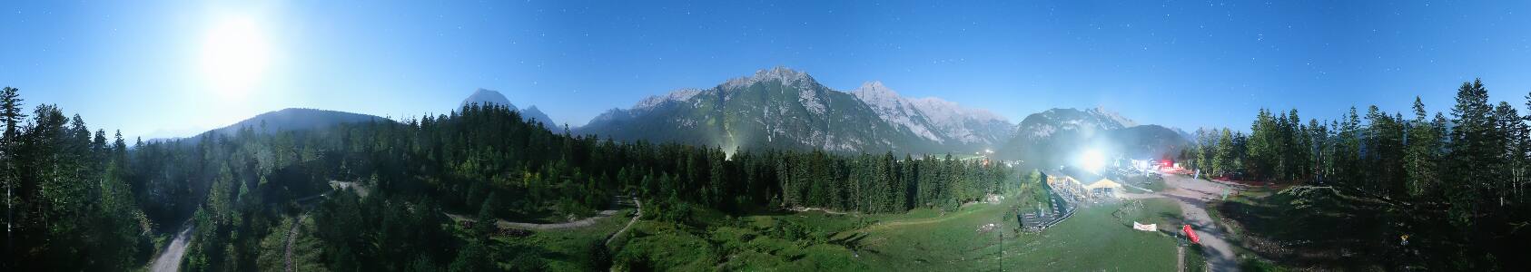 Leutasch Katzenkopf Bergstation snow cam captured at 22 September 2026 at 11:51 pm GMT+2