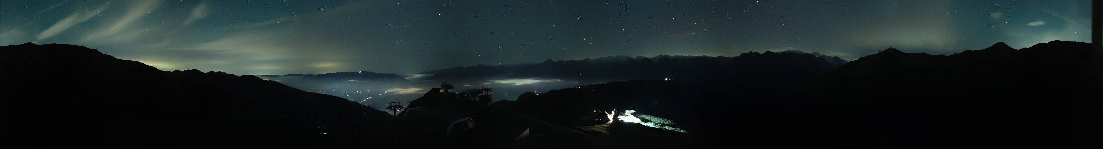 Mayrhofen im Zillertal Schafkopf snow cam captured at 17 September 2026 at 11:51 pm GMT+2