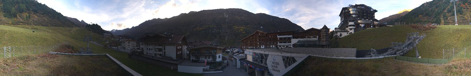 Obergurgl Hotel Edelweiß snow cam captured at 3 October 2026 at 6:16 pm GMT+2