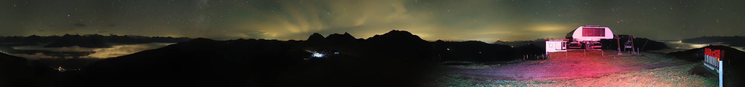 Panorama Alm Pass Thurn – Kitzbühel snow cam captured at 17 September 2026 at 11:52 pm GMT+2