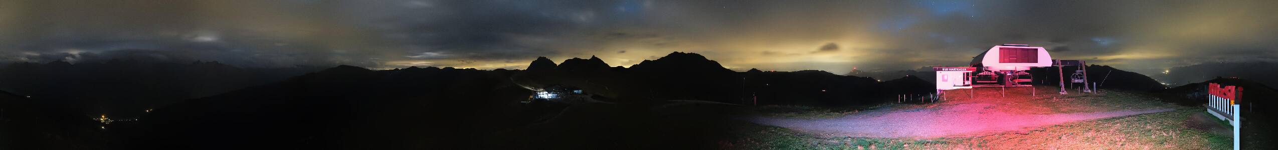 Panorama Alm Pass Thurn – Kitzbühel snow cam captured at 20 September 2026 at 11:59 pm GMT+2