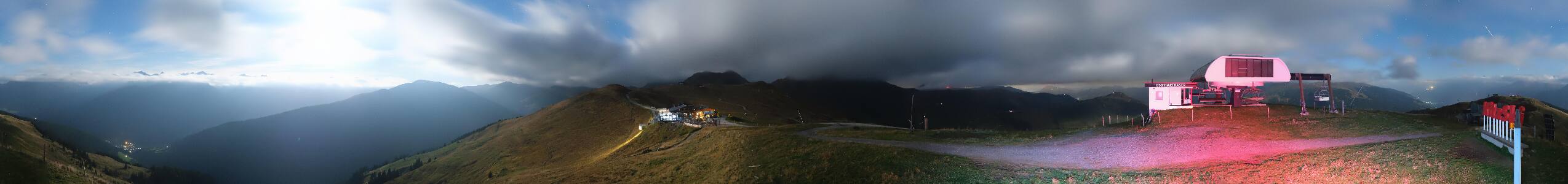 Panorama Alm Pass Thurn – Kitzbühel snow cam captured at 21 September 2026 at 11:50 pm GMT+2