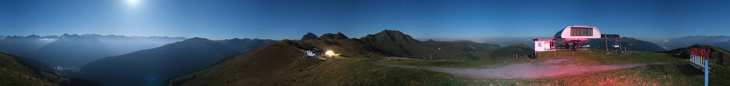 Panorama Alm Pass Thurn – Kitzbühel snow cam captured at 22 September 2026 at 11:49 pm GMT+2