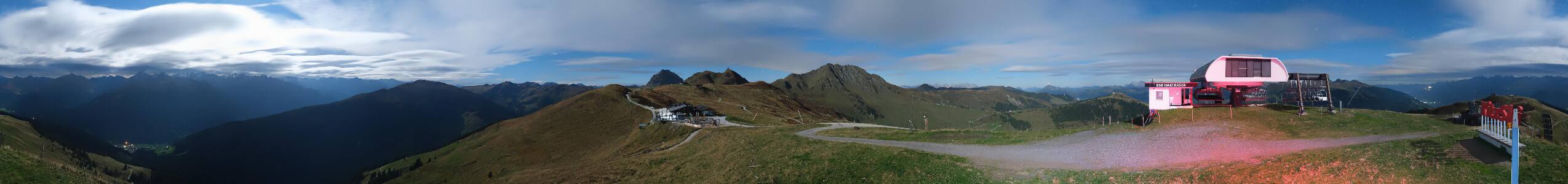 Panorama Alm Pass Thurn – Kitzbühel snow cam captured at 23 September 2026 at 11:50 pm GMT+2