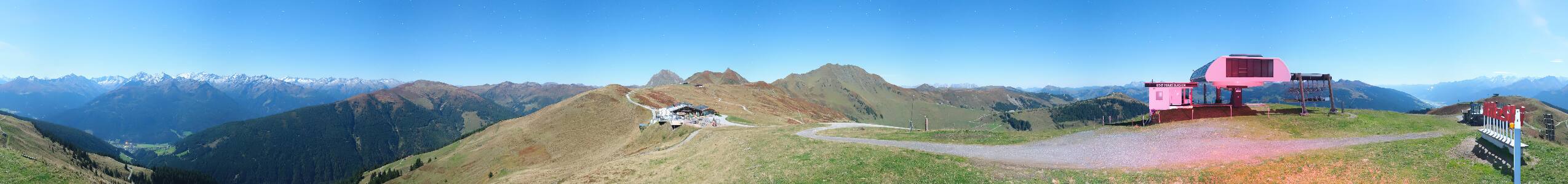 Panorama Alm Pass Thurn – Kitzbühel snow cam captured at 27 September 2026 at 11:53 pm GMT+2