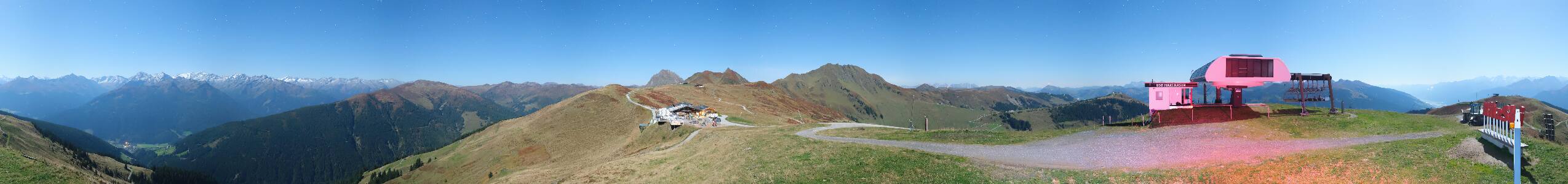 Panorama Alm Pass Thurn – Kitzbühel snow cam captured at 28 September 2026 at 11:58 pm GMT+2