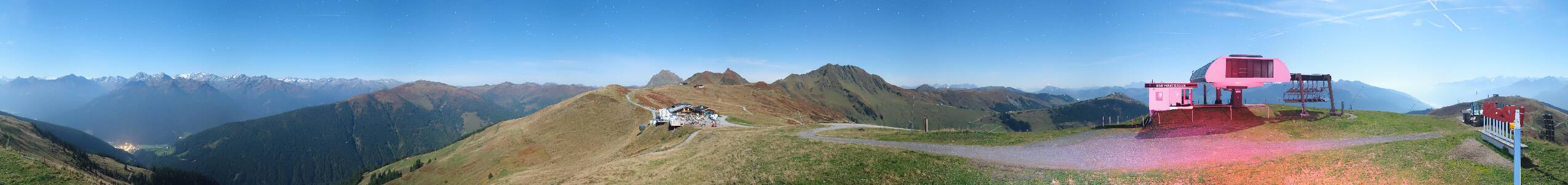 Panorama Alm Pass Thurn – Kitzbühel snow cam captured at 29 September 2026 at 11:38 pm GMT+2