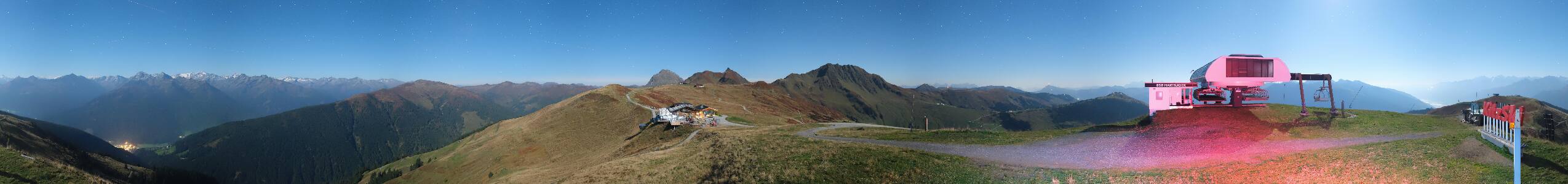 Panorama Alm Pass Thurn – Kitzbühel snow cam captured at 30 September 2026 at 11:38 pm GMT+2