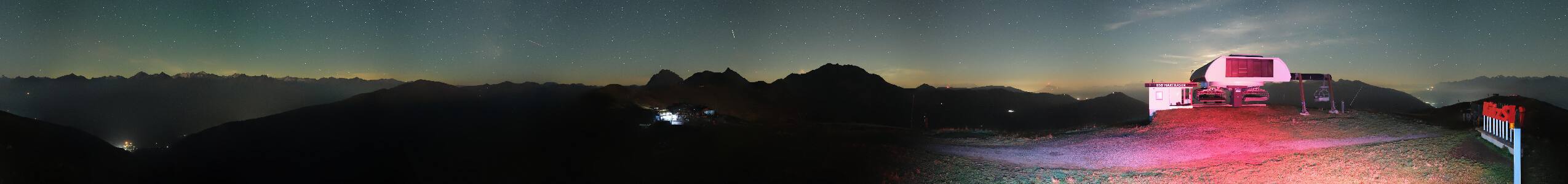 Panorama Alm Pass Thurn – Kitzbühel snow cam captured at 3 October 2026 at 11:57 pm GMT+2