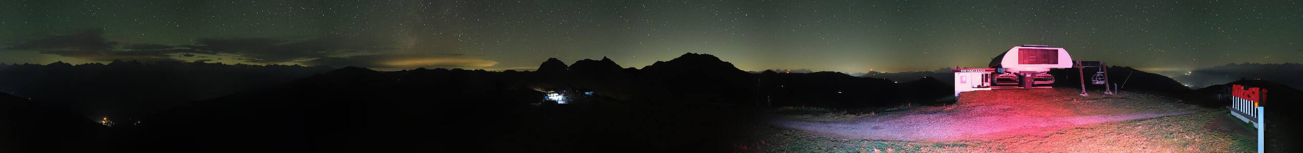 Panorama Alm Pass Thurn – Kitzbühel snow cam captured at 5 October 2026 at 11:54 pm GMT+2