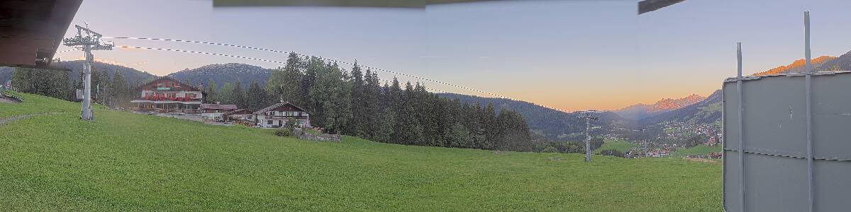 Parsennbahn Kleinwalsertal snow cam captured at 15 September 2026 at 7:24 pm GMT+2