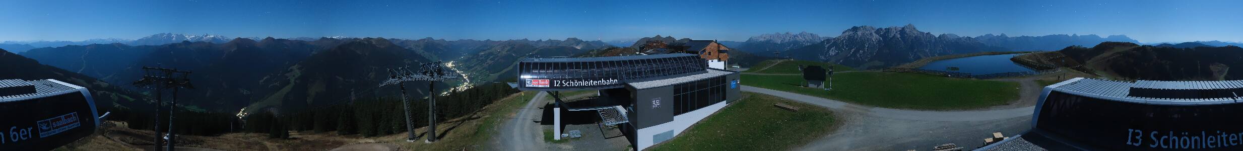 Saalbach-Hinterglemm Wildenkarkogel snow cam captured at 28 September 2026 at 11:50 pm GMT+2