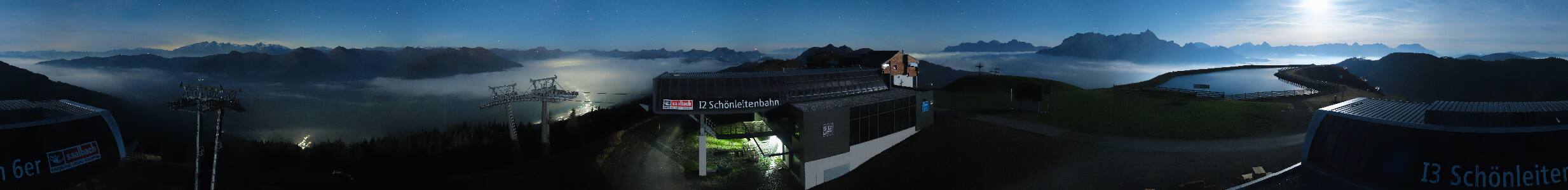 Saalbach-Hinterglemm Wildenkarkogel snow cam captured at 2 October 2026 at 11:47 pm GMT+2