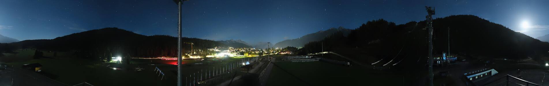 Seefeld Casino Arena snow cam captured at 21 September 2026 at 11:51 pm GMT+2