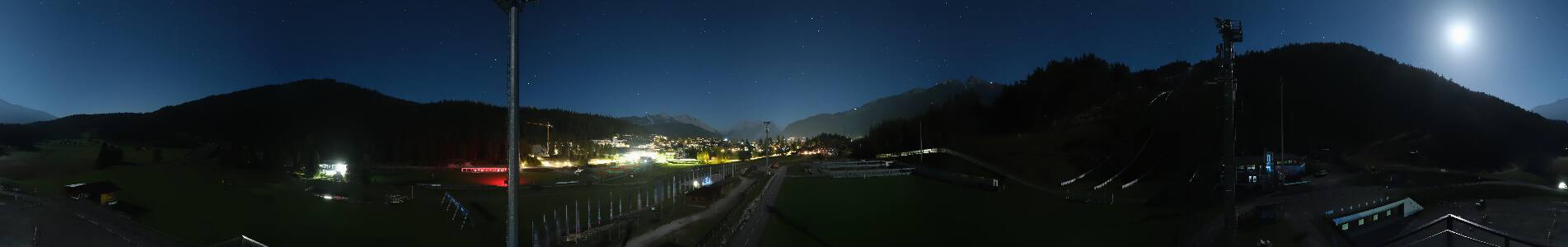 Seefeld Casino Arena snow cam captured at 22 September 2026 at 11:52 pm GMT+2