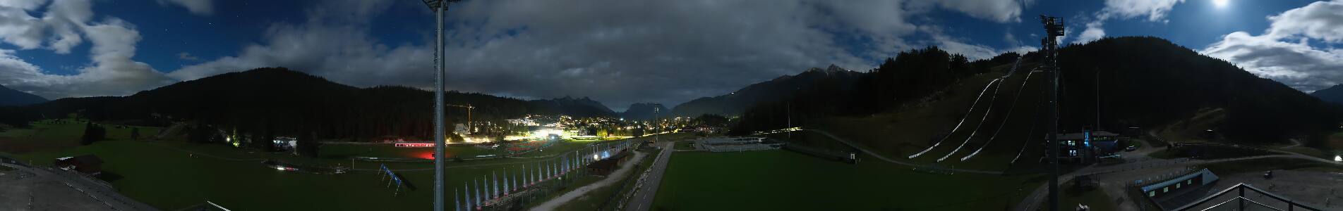 Seefeld Casino Arena snow cam captured at 23 September 2026 at 11:53 pm GMT+2