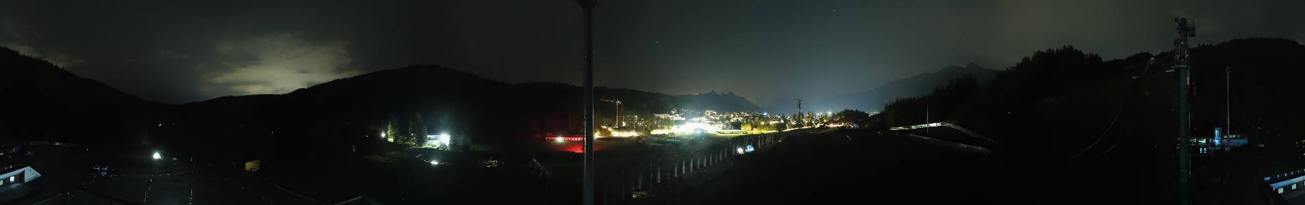 Seefeld Casino Arena snow cam captured at 4 October 2026 at 11:53 pm GMT+2