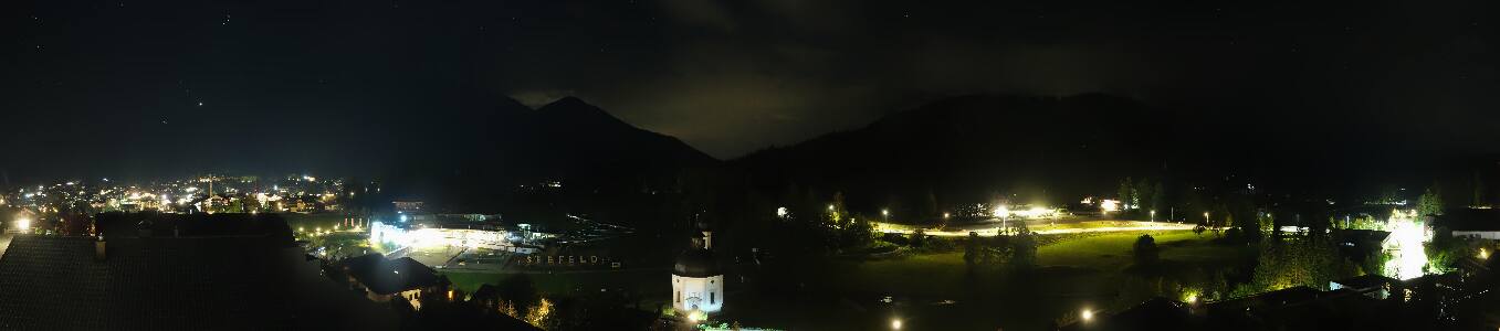 Seefeld Seekirchl Panorama snow cam captured at 18 September 2026 at 11:34 pm GMT+2