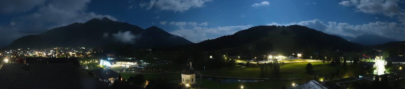 Seefeld Seekirchl Panorama snow cam captured at 24 September 2026 at 11:35 pm GMT+2