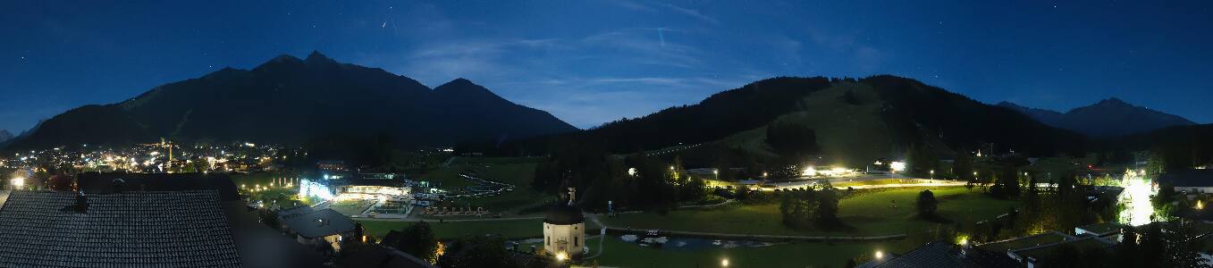 Seefeld Seekirchl Panorama snow cam captured at 26 September 2026 at 11:37 pm GMT+2