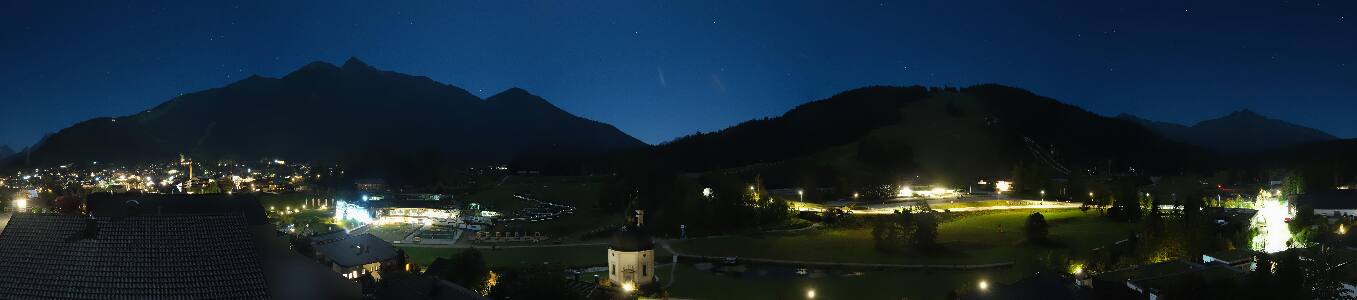 Seefeld Seekirchl Panorama snow cam captured at 27 September 2026 at 11:44 pm GMT+2