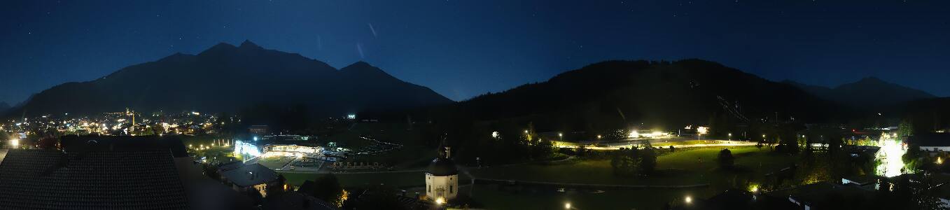 Seefeld Seekirchl Panorama snow cam captured at 28 September 2026 at 11:40 pm GMT+2