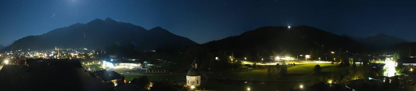 Seefeld Seekirchl Panorama snow cam captured at 30 September 2026 at 11:47 pm GMT+2