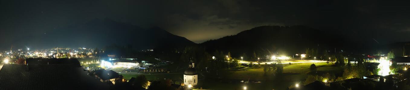 Seefeld Seekirchl Panorama snow cam captured at 4 October 2026 at 11:42 pm GMT+2