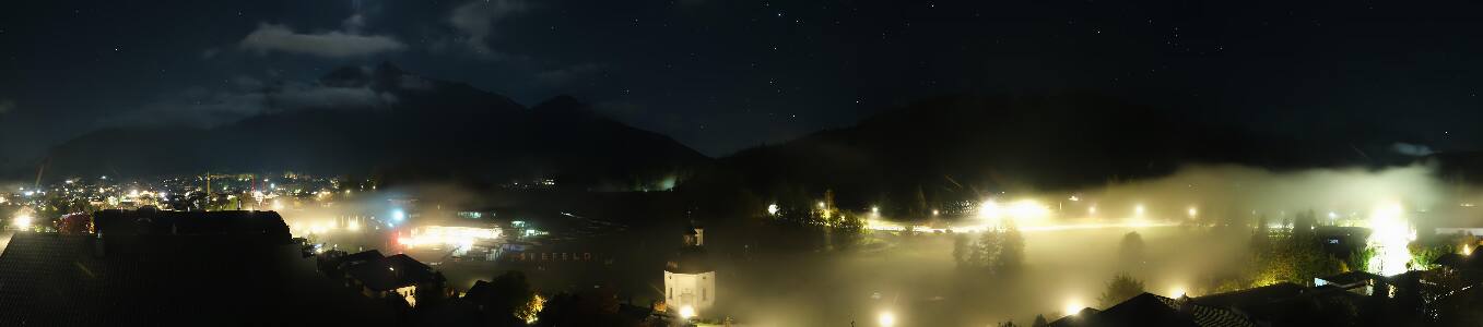 Seefeld Seekirchl Panorama snow cam captured at 6 October 2026 at 5:06 am GMT+2