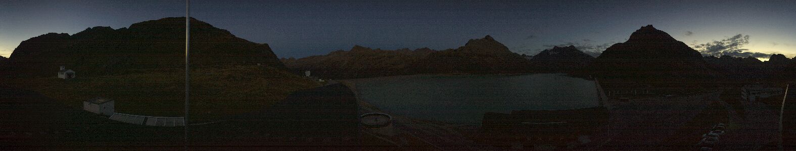 Silvretta Bielerhöhe snow cam captured at 28 September 2026 at 7:38 pm GMT+2
