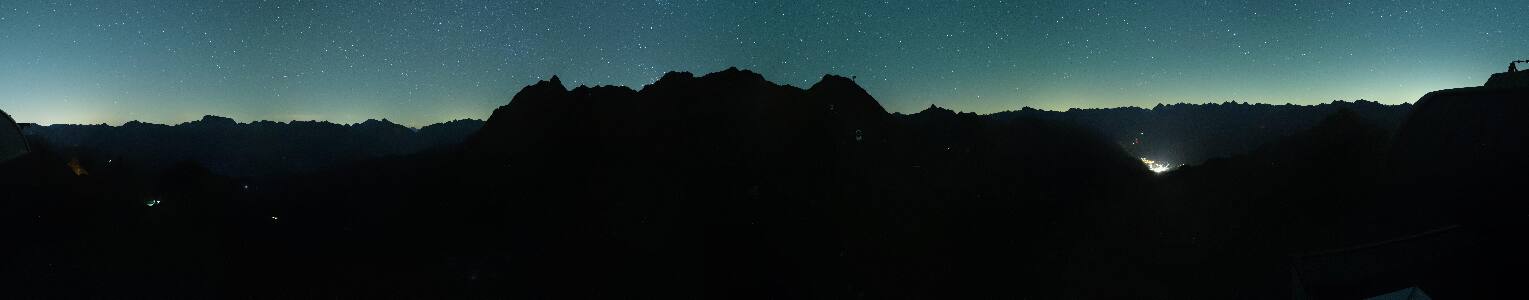 Silvretta-Montafon Panorama Bahn snow cam captured at 14 September 2026 at 11:59 pm GMT+2