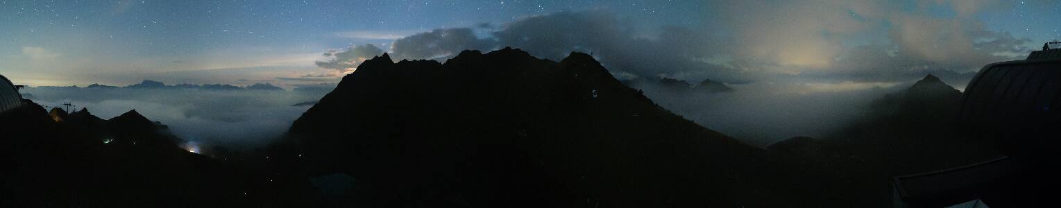 Silvretta-Montafon Panorama Bahn snow cam captured at 3 October 2026 at 11:55 pm GMT+2