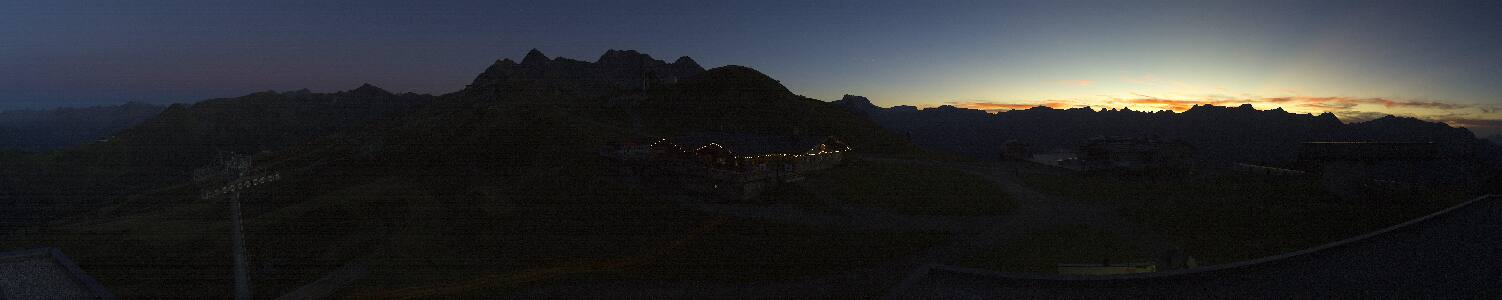 Silvretta-Montafon Valisera Berg snow cam captured at 12 September 2026 at 8:09 pm GMT+2