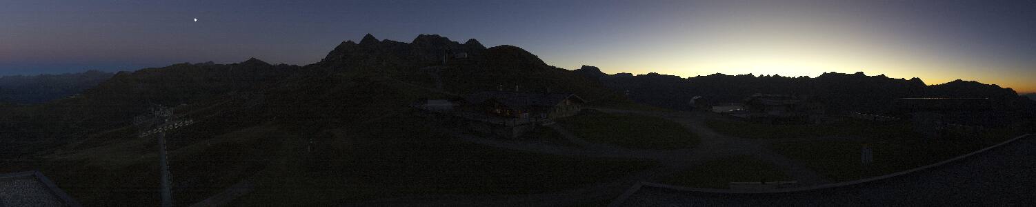 Silvretta-Montafon Valisera Berg snow cam captured at 22 September 2026 at 7:50 pm GMT+2