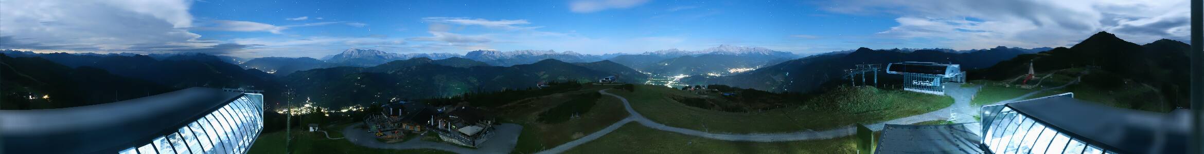 Snow Space Salzburg Flying Mozart snow cam captured at 23 September 2026 at 11:53 pm GMT+2