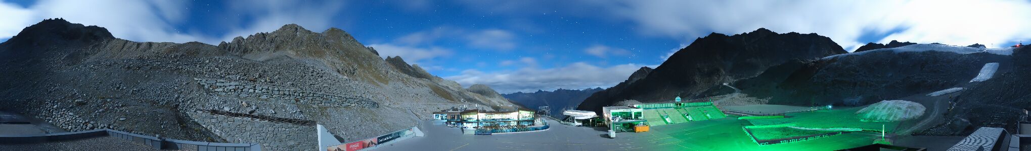 Sölden Rettenbachferner snow cam captured at 23 September 2026 at 11:58 pm GMT+2