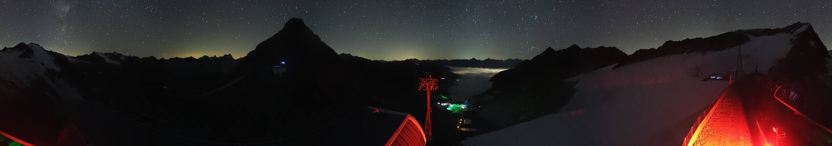 Sölden Schwarze Schneid snow cam captured at 11 September 2026 at 11:56 pm GMT+2