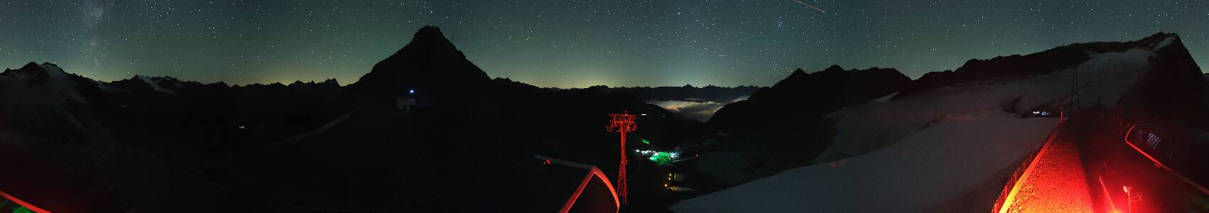 Sölden Schwarze Schneid snow cam captured at 14 September 2026 at 11:49 pm GMT+2