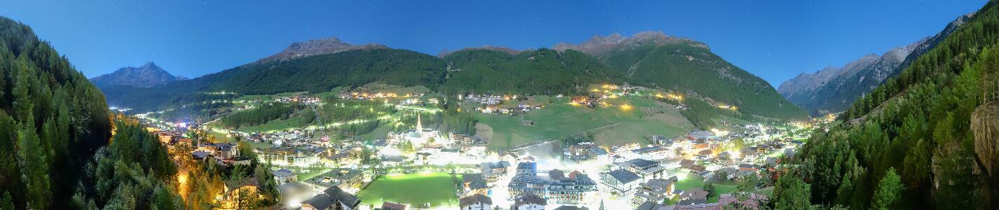 Sölden Ort Sölden, 1.377 m snow cam captured at 27 September 2026 at 11:56 pm GMT+2