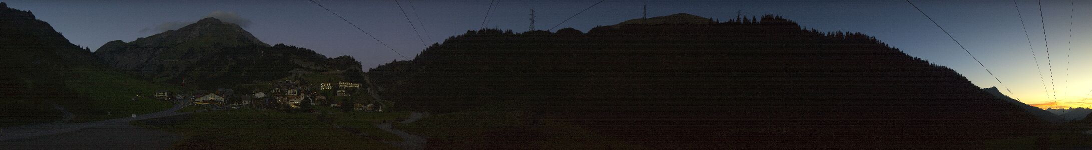 Stuben am Arlberg Ortsblick snow cam captured at 12 September 2026 at 8:00 pm GMT+2