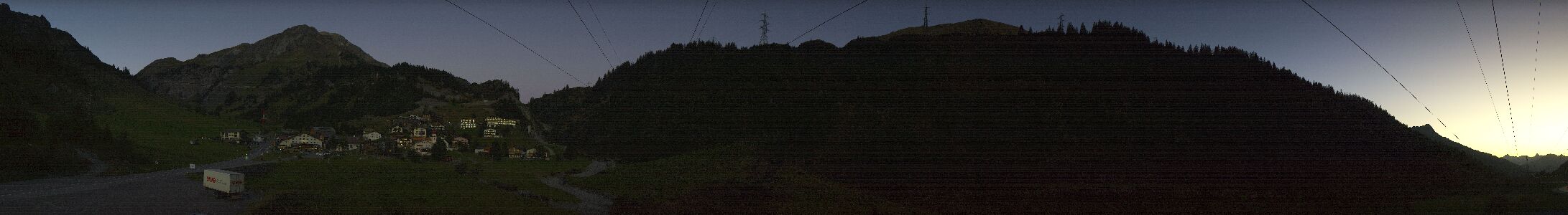 Stuben am Arlberg Ortsblick snow cam captured at 22 September 2026 at 7:39 pm GMT+2