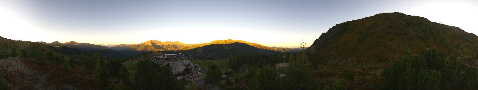 Turracherhöhe Panoramabahn snow cam captured at 15 September 2026 at 6:54 pm GMT+2