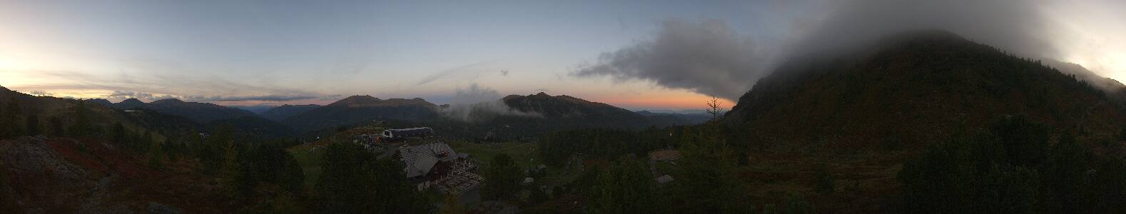 Turracherhöhe Panoramabahn snow cam captured at 19 September 2026 at 7:26 pm GMT+2