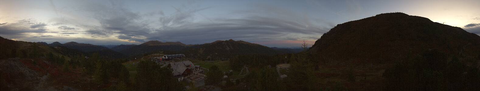 Turracherhöhe Panoramabahn snow cam captured at 20 September 2026 at 7:27 pm GMT+2
