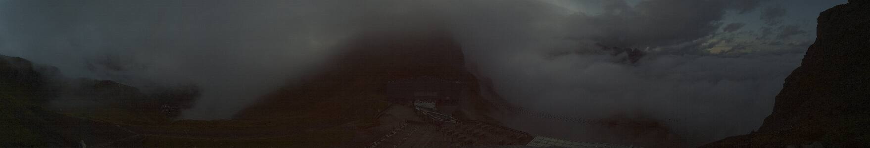 Arabba Porta Vescovo snow cam captured at 17 September 2026 at 7:34 pm GMT+2