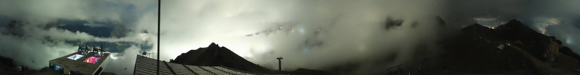 Canazei Col dei Rossi snow cam captured at 17 September 2026 at 11:59 pm GMT+2