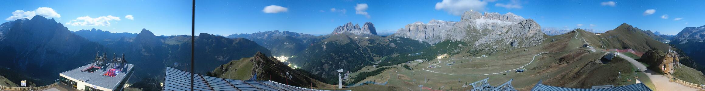 Canazei Col dei Rossi snow cam captured at 24 September 2026 at 11:57 pm GMT+2