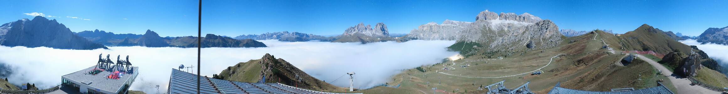 Canazei Col dei Rossi snow cam captured at 25 September 2026 at 11:58 pm GMT+2
