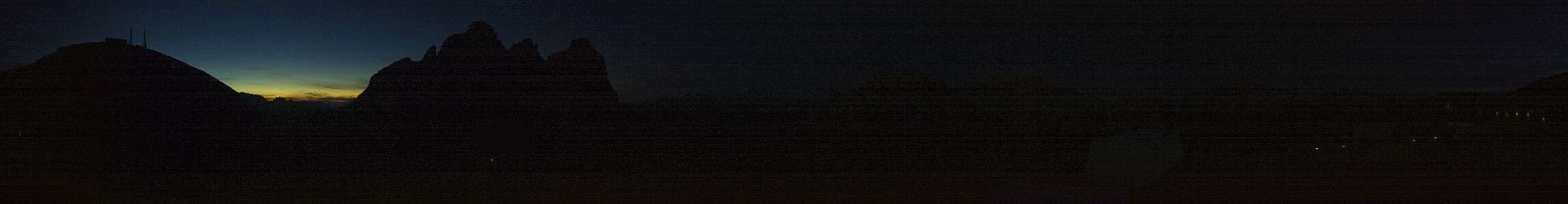 Canazei Col Rodella snow cam captured at 4 October 2026 at 7:29 pm GMT+2
